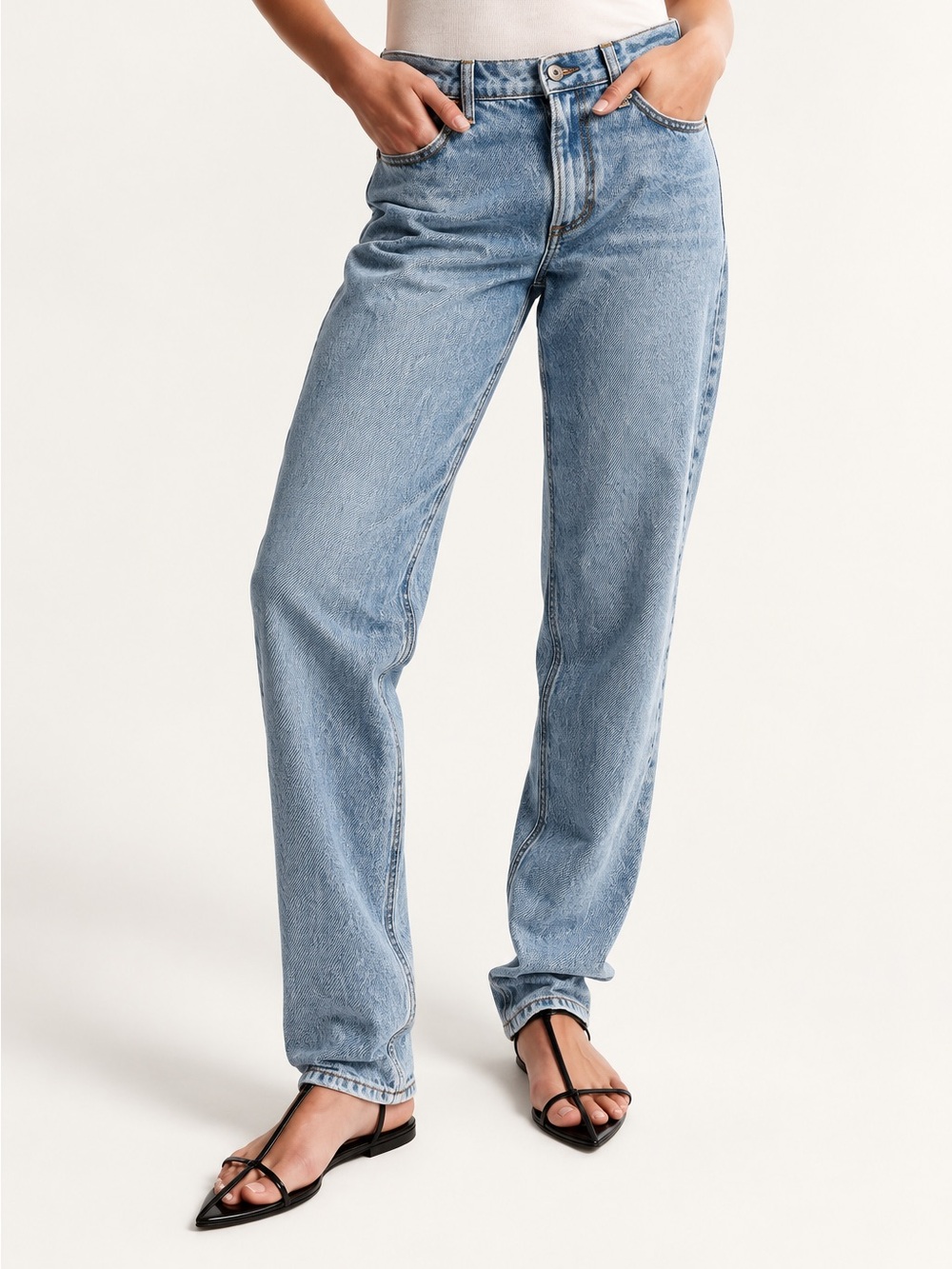 Abercrombie and fitch the tapered loose low rise
